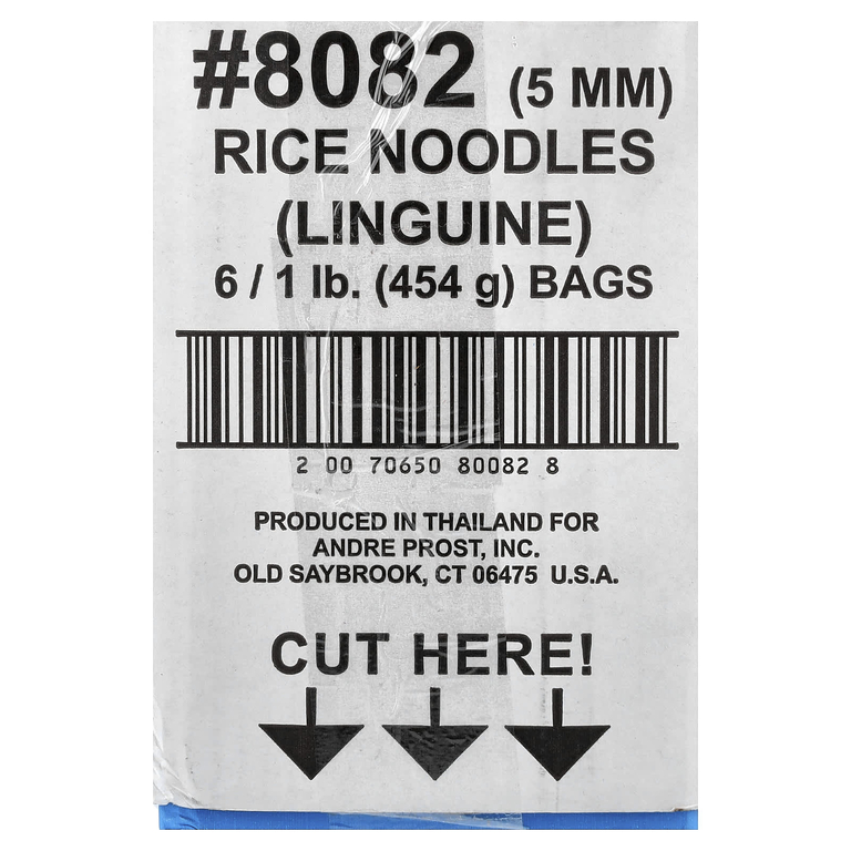 A Taste Of Thai, рисовая лапша, лингвини, 6 пакетиков по 454 г (16 унций)