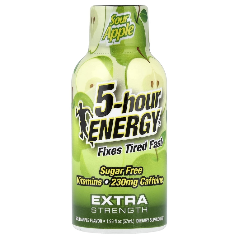 5 hour Energy, кислое яблоко, 12 флаконов по 57 мл (1,93 жидк. унции)
