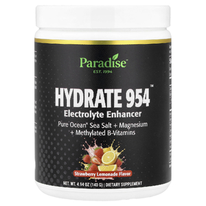 Paradise Herbs, Hydrate 954™, усилитель электролитов, со вкусом клубничного лимонада, 140 г (4,94 унции)