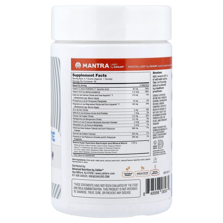 Zahler, Mantra Labs®, увлажняющий крем, со вкусом лесных ягод, 171 г (6 унций)