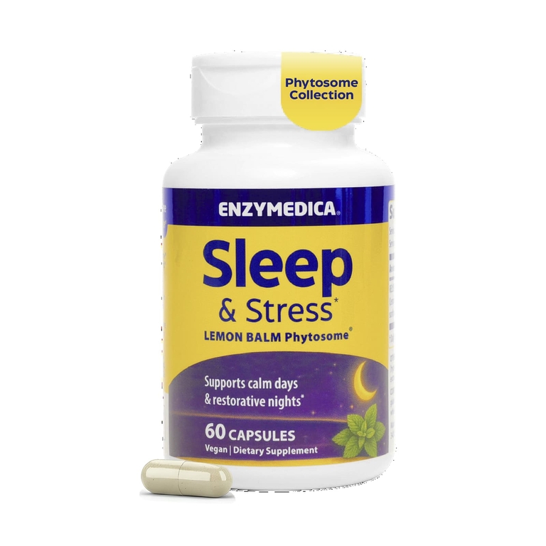 Enzymedica, Sleep & Stress, 60 капсул (200 мг в капсуле)