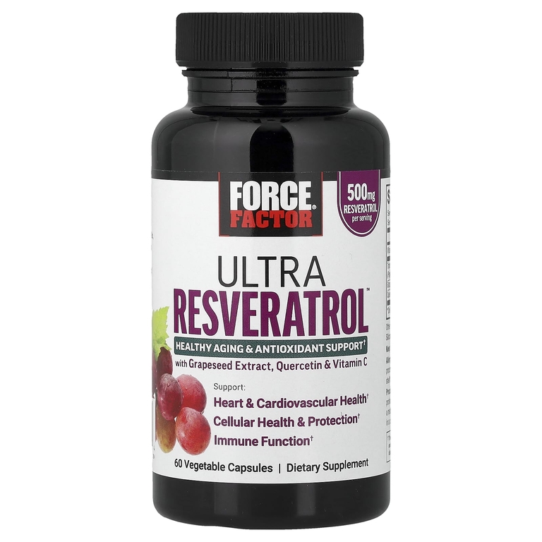 Force Factor, Ultra Resveratrol™, 60 растительных капсул