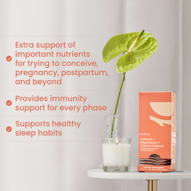 Bird&Be, кальций, магний и витамин D Boost, 30 пакетиков