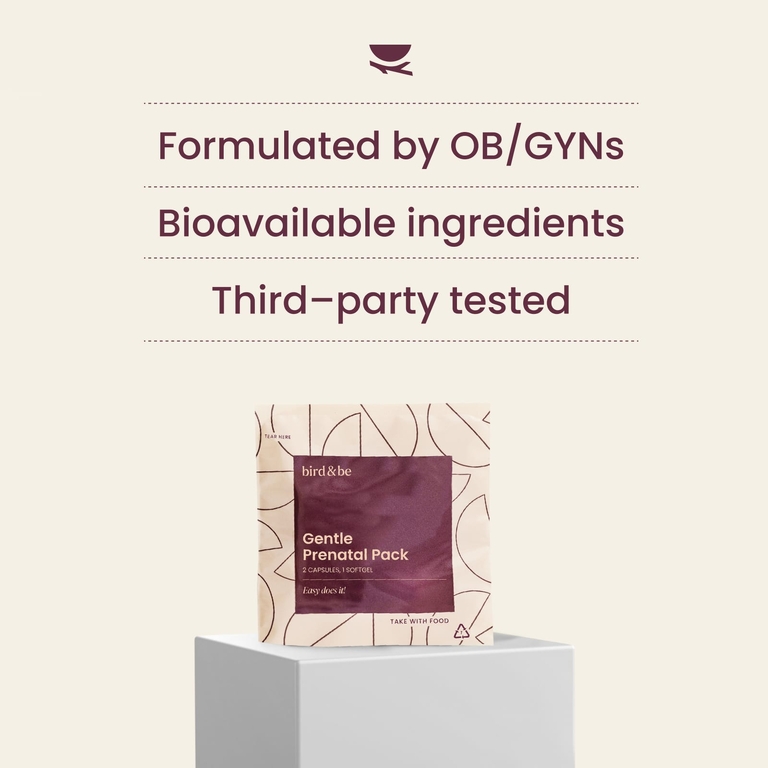 Bird&Be, Gentle Prenatal Pack, 30 веганских пакетиков