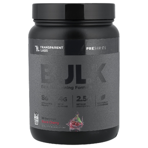 Transparent Labs, Pre Series, Bulk Elite Pre-Training Formula, чёрная вишня, 627 г
