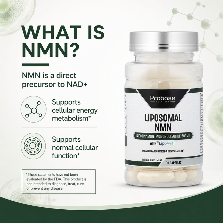Probase Nutrition, Liposomal NMN с LipoAvail®, 30 капсул
