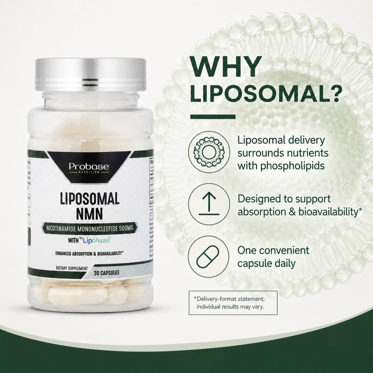 Probase Nutrition, Liposomal NMN с LipoAvail®, 30 капсул