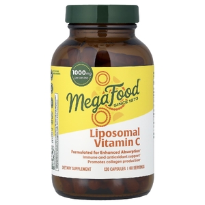 MegaFood, липосомальный витамин C, 120 капсул (500 мг в 1 капсуле)