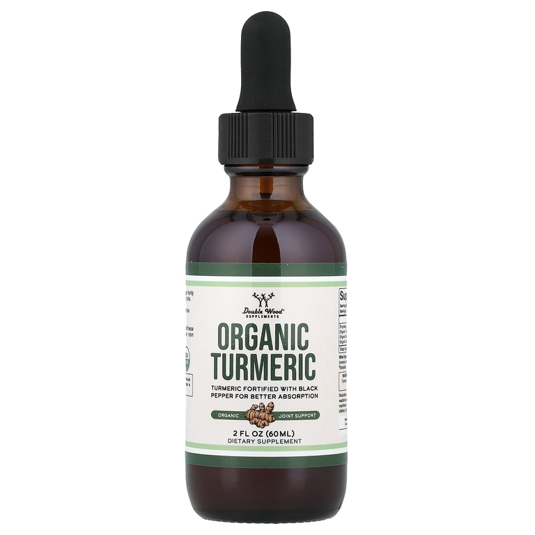 Double Wood Supplements, органическая куркума, 60 мл (2 жидк. унции)