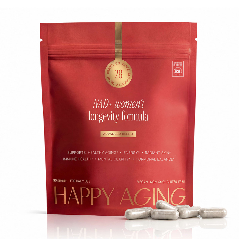 Happy Aging, NAD + Women's Longevity Formula, 90 капсул