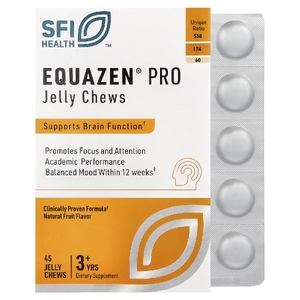SFI Health, Equazen® Pro, от 3 лет, натуральные фрукты, 45 желейных жевательных таблеток