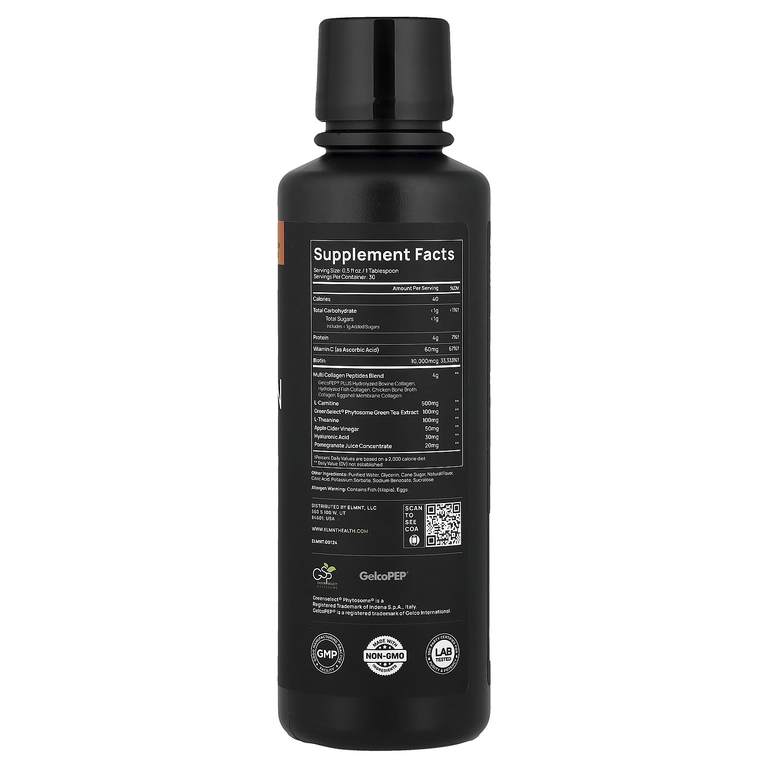 TERRA ELMNT, Multi Collagen Burn, Peach Ring, 450 мл (15,21 жидк. унции)