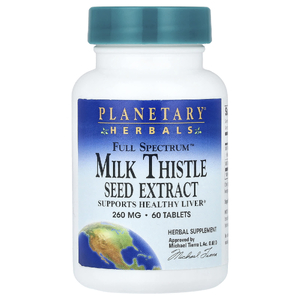 Planetary Herbals, экстракт семян расторопши, 60 таблеток