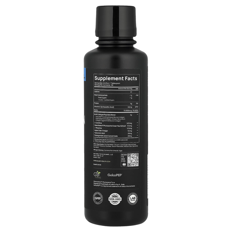 TERRA ELMNT, Multi Collagen Burn, голубая малина, 450 мл (15,21 жидк. унции)