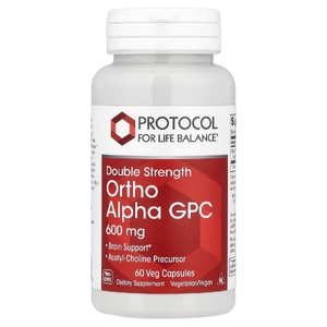 Protocol for Life Balance, Ortho Alpha GPC, 600 мг, 60 растительных капсул