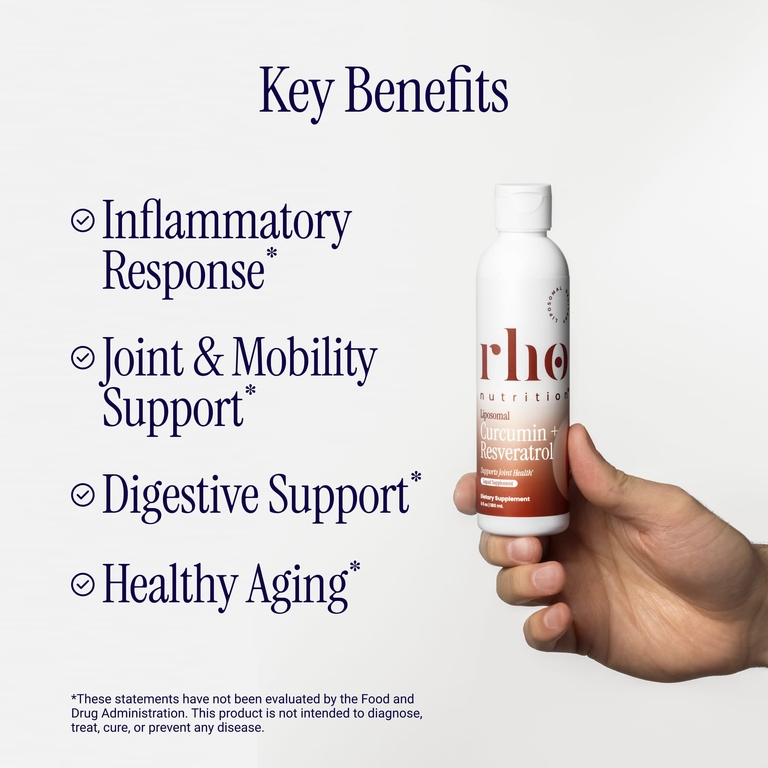 Rho Nutrition, липосомальный куркумин + ресвератрол, 180 мл (6 жидк. унций)