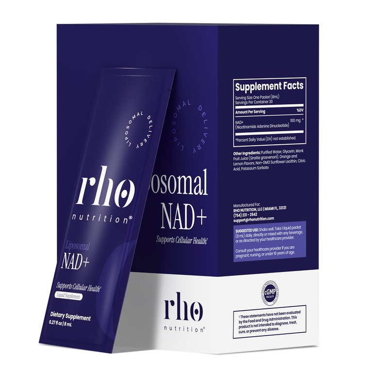 Rho Nutrition, липосомальный НАД+, 30 жидких пакетиков, 8 мл (0,27 унции) в пакетике