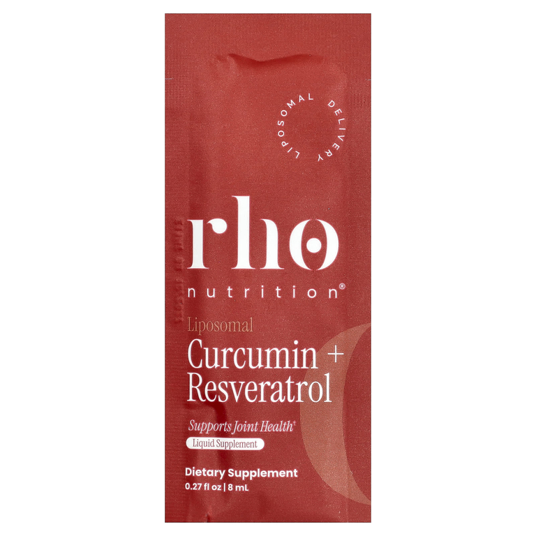 Rho Nutrition, Липосомальный куркумин + ресвератрол, 30 жидких пакетиков по 8 мл (0,27 жидк. унции)