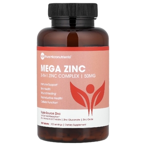 Pure Micronutrients, Mega Zinc, 50 мг, 100 таблеток