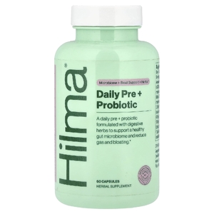 Hilma, Daily Pre + пробиотик, 60 капсул