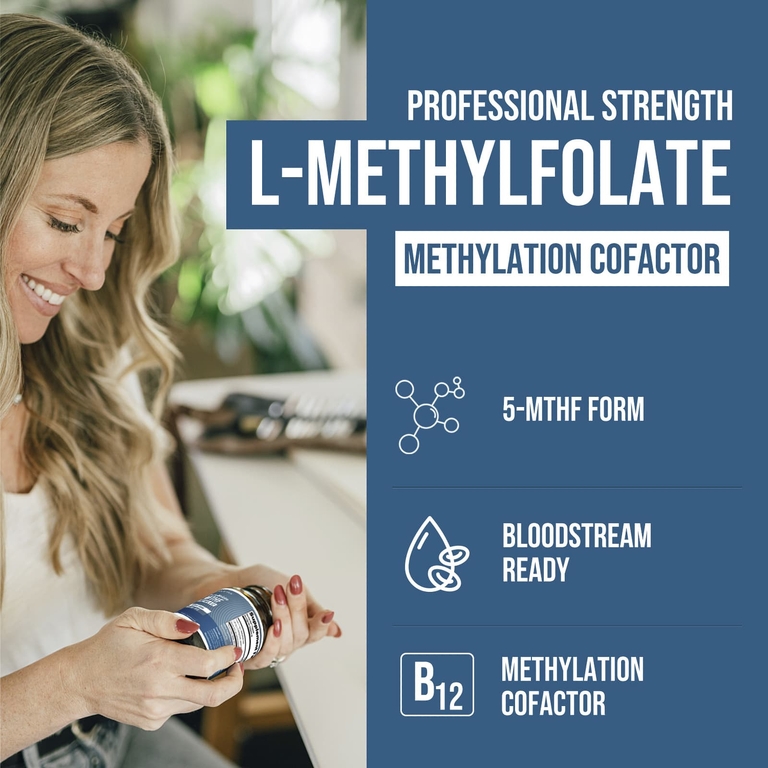 Triquetra Health, L-метилфолат 5 MTHF и метил B12, 60 капсул