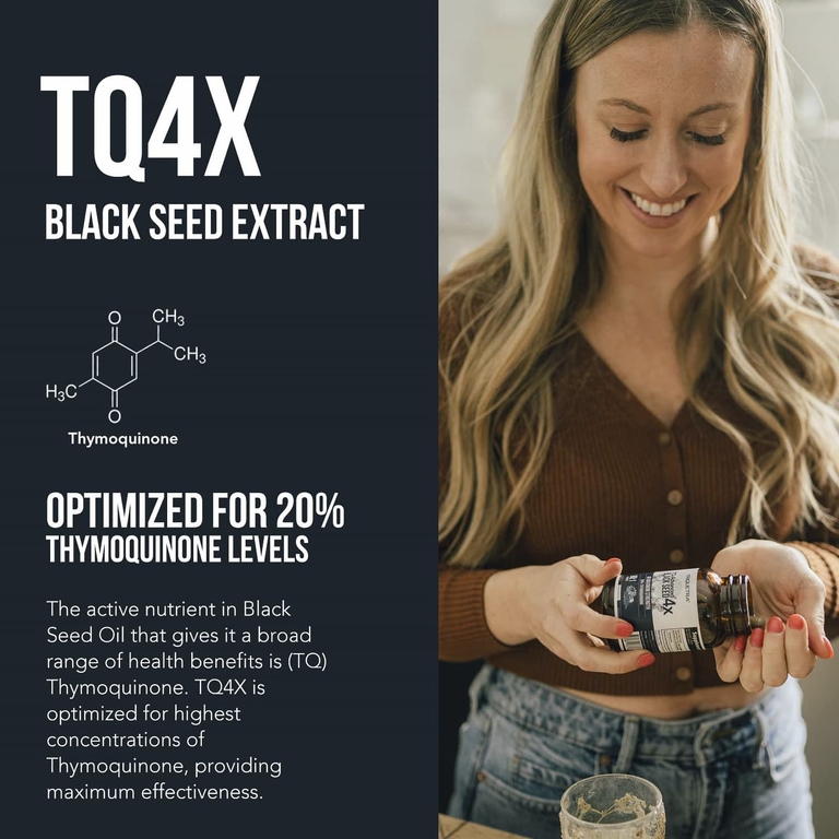 Triquetra Health, TQ4X® Экстракт семян чёрного тмина, 60 капсул