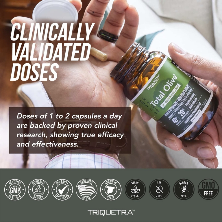 Triquetra Health, Total Olive®, 60 капсул