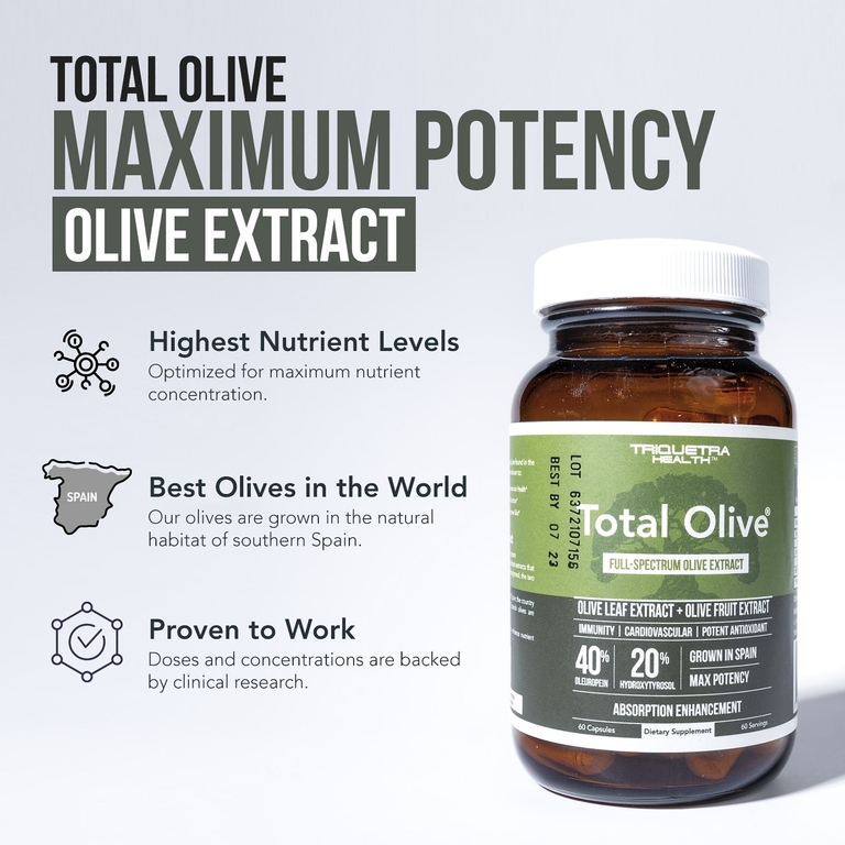 Triquetra Health, Total Olive®, 60 капсул