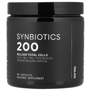 Toniiq, Synbiotics 200, 60 капсул