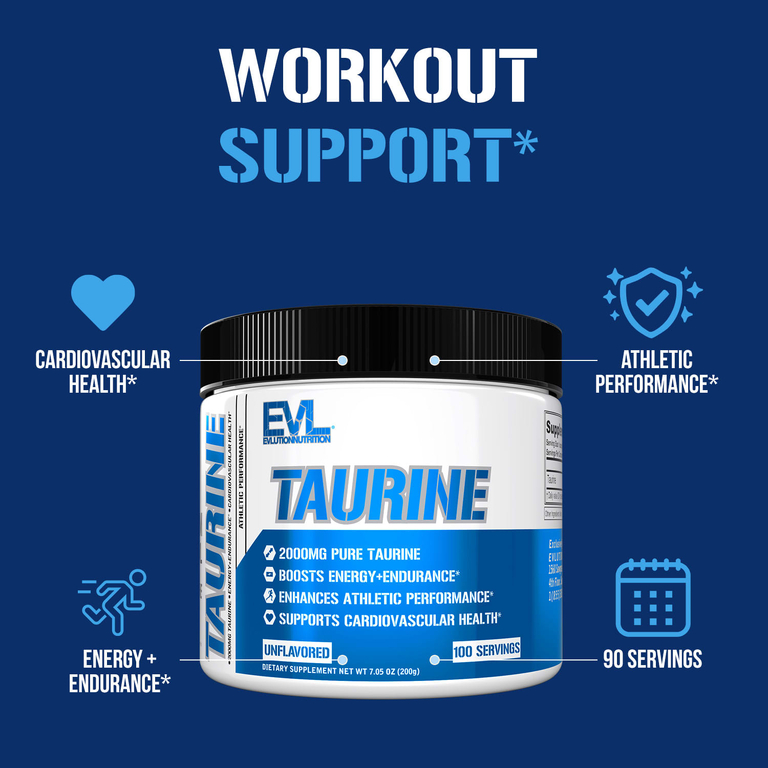 EVLution Nutrition, Таурин без добавок, 200 г