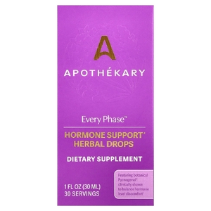 Apothekary, Капли на основе трав для поддержки гормонального баланса Phase™ , 30 мл (1 жидк. унция)