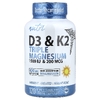 Nutri, Тройной магний с витаминами D3 и K2, 120 веганских капсул