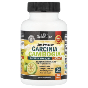 BioSchwartz, Гарциния камбоджийская (Garcinia cambogia) ультрапремиального качества, 60 капсул