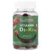 YumVs, Жевательные таблетки с витамином D3 и K2, клубника, 60 жевательных таблеток
