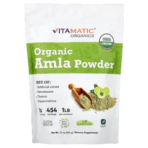 Vitamatic, Органический порошок амлы, 16 унций (454 г)