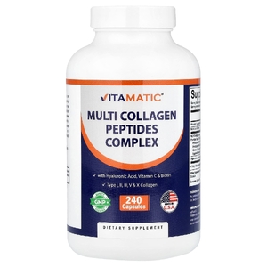 Vitamatic, Комплекс пептидов коллагена, 240 капсул