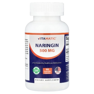Vitamatic, Нарингин, 500 мг, 90 растительных капсул