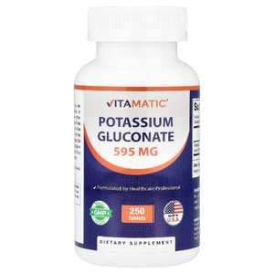 Vitamatic, Глюконат калия, 595 мг, 250 таблеток