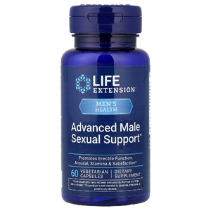 Life Extension, Men's Health, улучшенная поддержка сексуальной активности у мужчин, 60 вегетарианских капсул