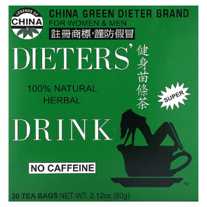 Uncle Lee's Tea, 100% натуральный травяной напиток для приема во время диеты, без кофеина, 30 чайных пакетиков, 60 г (2,12 унции)