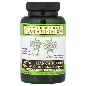 Whole World Botanicals, королевская камнеломка (Chanca Piedra), для поддержки здоровья печени и желчного пузыря, 400 мг, 120 вегетарианских капсул