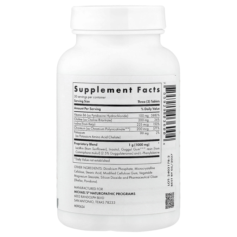 Michael's Health, Fat Metabolism Factors™, 90 вегетарианских таблеток (Товар снят с продажи) 