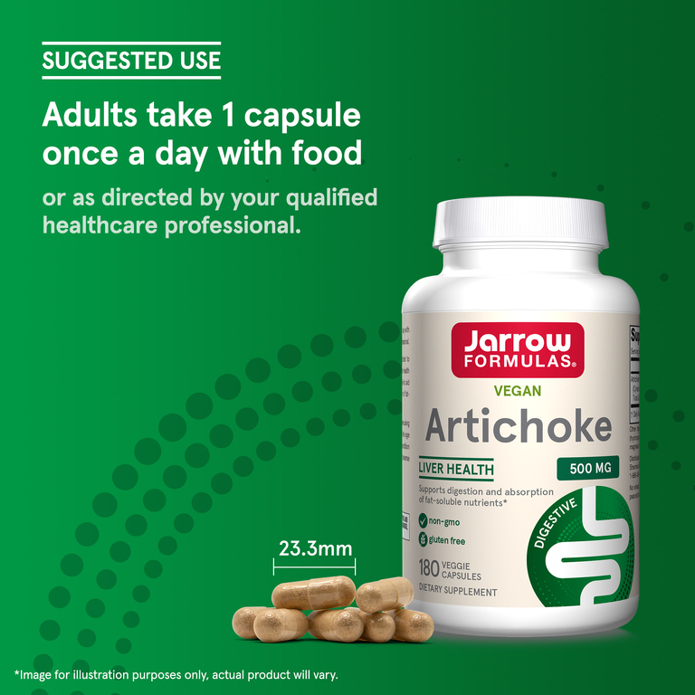 Jarrow Formulas, артишок, 500 мг, 180 растительных капсул
