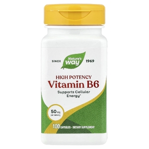 Nature's Way, витамин B6, 50 мг, 100 капсул