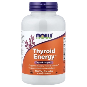 NOW Foods, добавка для здоровья щитовидной железы, 180 растительных капсул