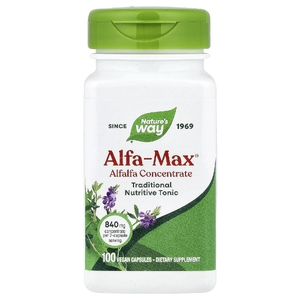 Nature's Way, концентрат из люцерны Alfa-Max®, 100 веганских капсул