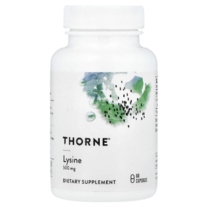 Thorne, L-лизин, 60 капсул
