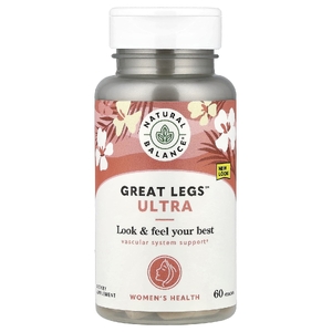 Natural Balance, комплекс для здоровья и тонуса вен, 60 растительных капсул