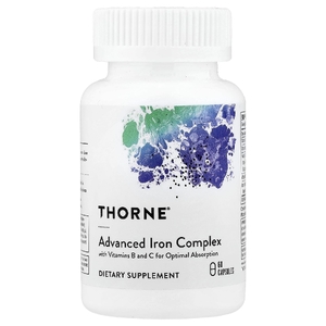 Thorne, улучшенный комплекс с железом, 60 капсул