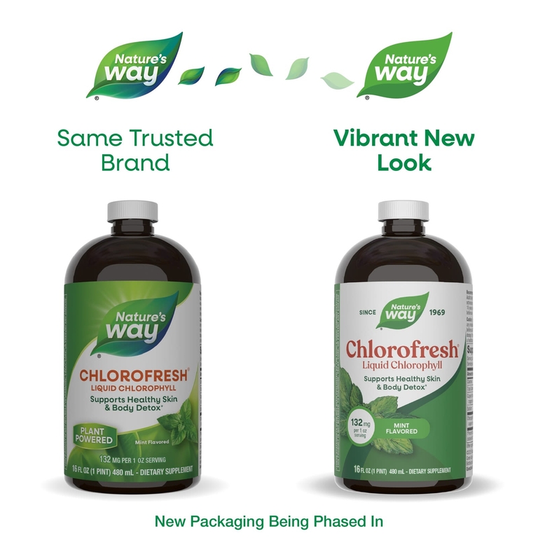 Nature's Way, жидкий хлорофилл Chlorofresh®, вкус мята, 480 мл (16 жидких унций)